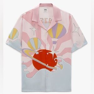 Zara Men’s Cloud Print Shirt